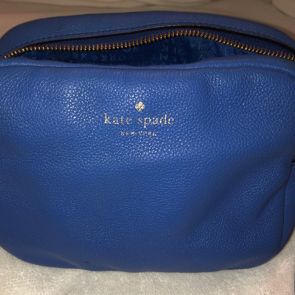 Blue Kate Spade Camera Bag Style Handbag